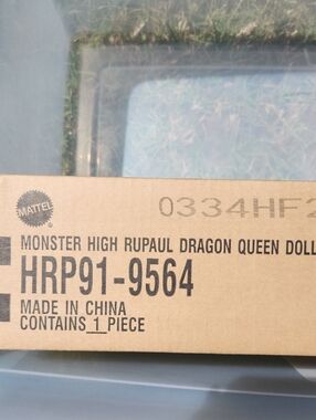 Mattel Monster High RuPaul Dragon Queen Doll - Brown, Black Never Opened